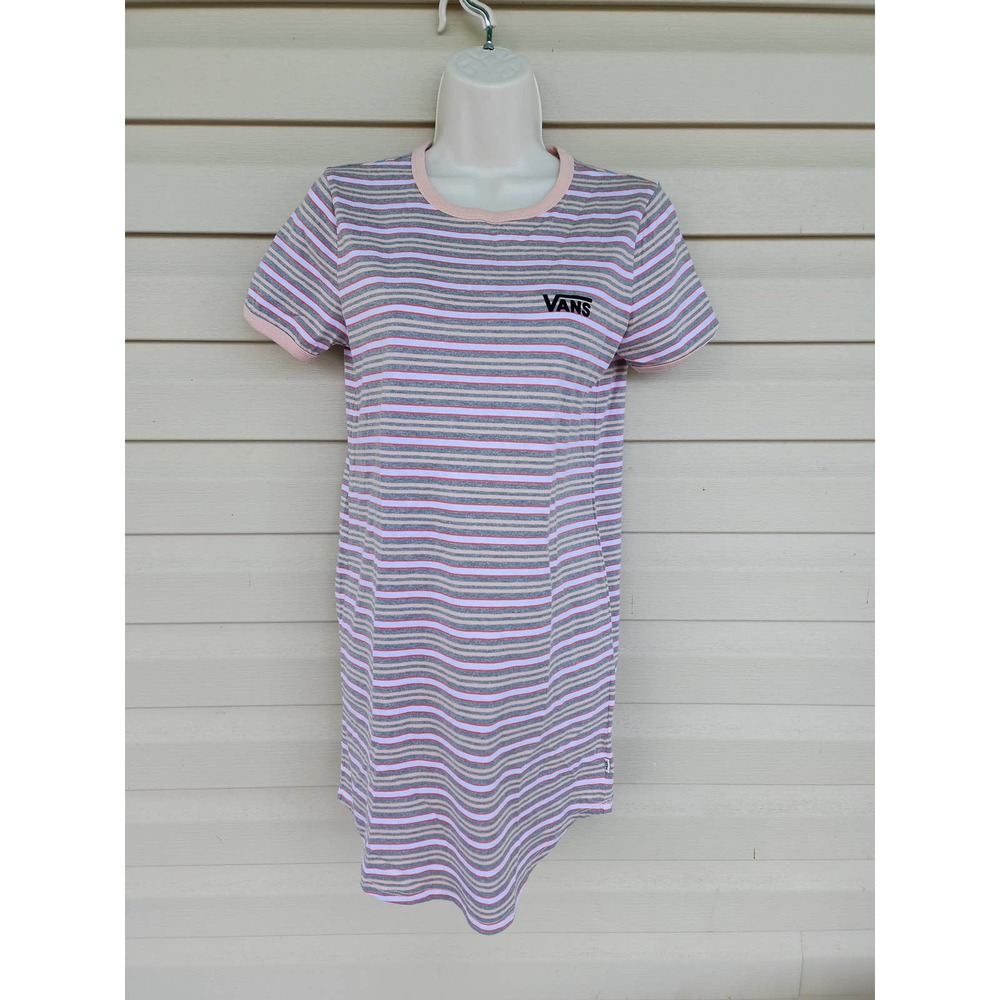 NWOT Vans Striped T- Shirt Dress XS